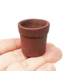 Сиена Миниатюрная фарфоровая ваза, для кукольных аксессуаров, притворяющихся опорными украшениями, цвет охры, 25 мм