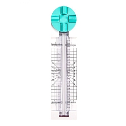 Бирюза Пластиковый триммер для бумаги 4-в-1, многофункциональный режущий инструмент, бирюзовые, 350x80 мм