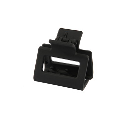 Черный Прямоугольные пластиковые заколки для волос с когтями, аксессуары для волос для женщин девушка, чёрные, 40x40 мм