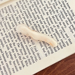 Белый Заколки для волос из кожи аллигатора, аксессуары для волос для женщин и девочек, волна, белые, 68.4 мм