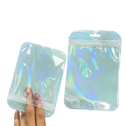 Бледно-бирюзовый Прямоугольник пластиковые почтовый замок сумки, многоразовые упаковочные пакеты, мешок с самоуплотнением, бледные бирюзовая, 22x7 см, односторонняя толщина: 2.7 мил(0.07мм)