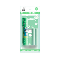 Аквамарин Ластик в виде ручки, с заправками 2шт., аквамарин, 110 мм