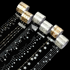 (52) Непрозрачная лаванда 6шт 6цвета самоклеящиеся наклейки для животных, звезда, Украшение дневника для фотоальбома своими руками, разноцветные, 2000x30 мм