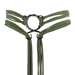 Vert Foncé 1 ceintures en simili cuir PU, avec fermoir en alliage, ceinture, gris anthracite, vert foncé, 77x54x4mm