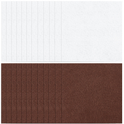 (52) Непрозрачная лаванда 40 листы 2 цвета фетровая ткань, квадратный, разноцветные, 10x10x0.1 см, 20 листов / цвет