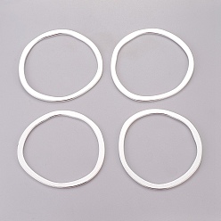 Античное Серебро Колечки-коннекторы, сплав, тибетский стиль, без свинца и без кадмия, античное серебро, 51x49x1.5 мм