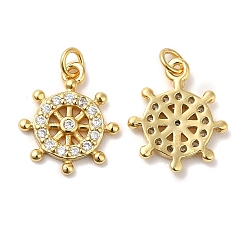 Настоящее золото 18K 925 серебро из микрочипов с кубическим цирконием, очарование шлема, с целью перехода в кольце, реальный 18 k позолоченный, 13x11x1.5 мм, отверстие : 2.3 мм