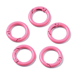 Ярко-Розовый Окрашенные распылением пружинные кольца из экологически чистого сплава, уплотнительные кольца, защелкивающееся кольцо, без кадмия, без никеля и без свинца, ярко-розовый, 25x4 мм