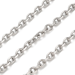 Нержавеющая Сталь Цвет 316 хирургические кабельные цепи из нержавеющей стали, несварные, с катушкой, цвет нержавеющей стали, 6x4.5x1.2 мм