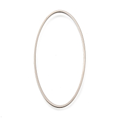 Платина Латунные соединительные колечки, овальные, платина, 40x20x1 мм, внутренний диаметр: 38x17.5 мм