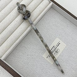 Светло-серый Акриловые палочки для волос, палочки для еды в виде шпилек для женщин, светло-серый, 185 мм