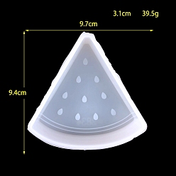 Арбуз Пищевые силиконовые формы, формы помады, для украшения торта поделки, цвет шоколада, конфеты, УФ-смола и эпоксидная смола, белые, арбуз, 97x94x31 мм