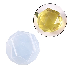 Белый Силиконовые формы с алмазным ледяным шаром, формы для литья смолы, для уф-смолы, изготовление изделий из эпоксидной смолы, белые, 52x54.5x34 мм