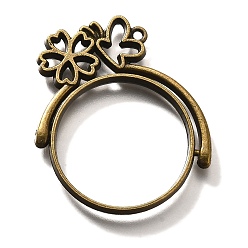 Античная Бронза Подвесные подвески из сплава, для diy уф смолы, эпоксидная смола, без кадмия, без никеля и без свинца, плоские круглые с цветком, античная бронза, 39x35x3.5 мм, отверстие : 1.6 мм