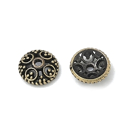 Античная Бронза Латунной шариковой конуса, без свинца и без кадмия, полукруглый, античная бронза, 6x2 мм, отверстие : 1 мм