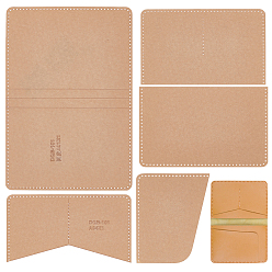 Clear DIY Handmade Acrylic Coin Wallet Card Template Set, Clear, 6.8~21.1x8.6~15x0.2cm, Hole: 1.5mm, 1pc/style, 5 style, 5pcs/set