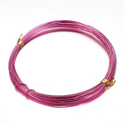 Camellia Round Aluminum Craft Wire, for Beading Jewelry Craft Making, Camellia, 18 Gauge, 1mm, 10m/roll(32.8 Feet/roll)