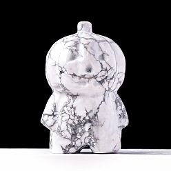 Говлит Тема хэллоуина натуральный розовый кварц тыква человек скульптура дисплей украшения, для домашнего офисного стола, 60x40 мм