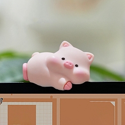 Свинья Креативное украшение из смолы, свинья, 40x27x30 мм