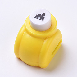 Случайный Цвет Пластиковые наборы для пунша для скрапбукинга и бумажных промыслов, бумажные формочек, здание, случайный один цвет или случайный смешанный цвет, 33x26x32 мм