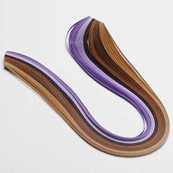 Фиолетовый 6 цвета рюш бумаги полоски, фиолетовые, 390x3 мм, о 120strips / мешок, 20strips / цвет