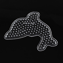 Прозрачный Dolphin abc pegboards, используемые для 5x5 mm diy плавких вставок, прозрачные, 102x84x5 мм