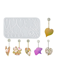 Rectangle Силиконовые формы для подвесок пищевого класса своими руками, формы для литья смолы, прямоугольные, 257x130x8 мм