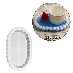 Oval Силиконовые геометрические формы для подставок с пузырьками своими руками, для изготовления ковриков для подставок, овальные, 172x122x20 мм, внутренний диаметр: 152x101 мм