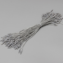 Темно-Серый Веревка для бирки с защелкой из полиэстера, завязки-крючки с застежкой-петлей, темно-серый, 20x0.28 см