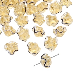 Светло-хаки Юбка ручной работы из бисера лэмпворк, браслет из бисера своими руками, ювелирные аксессуары, светлый хаки, 17x12 мм