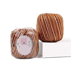 Перу Хлопчатобумажная сегментная окрашенная пряжа, для ткачества, вязание крючком, Перу, 1.2 мм, около 328.08 ярдов (300 м) / моток