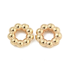Золотой Пластиковые прокладки ccb, кольцо, золотые, 7.5x2.5 мм, отверстие : 3 мм