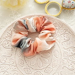 Dark Salmon Cloth Hair Ties, Dark Salmon, 150mm