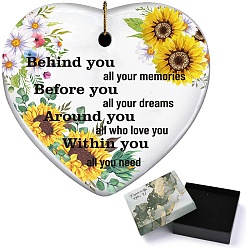 Цветок 1большие подвески из фарфора ручной работы из ПК, сердце со словом, цветок, 80x80 мм