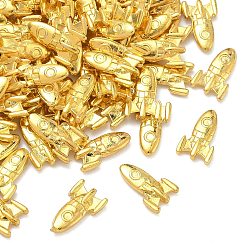 Rocket Кабошоны из сплава на космическую тематику, золотые, ракета, 10.5x6x1.5 мм