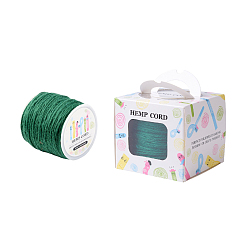 Зеленый Цветной джутовый шнур, джутовая струна, джутовый шпагат, для изготовления ювелирных изделий, зелёные, 2 мм, 109.36yards / рулон (100 м / рулон)