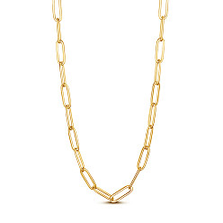 Золотой Колье из медной скрепки, с карабин-лобстерами , золотые, 14.96 дюйм (38 см), 3.3 мм