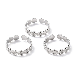 Нержавеющая Сталь Цвет Устойчивые к потускнению 304 кольца из нержавеющей стали, манжеты кольца, долговечный, цветок, цвет нержавеющей стали, размер США 8 1/2 (18.5 мм), 5 мм