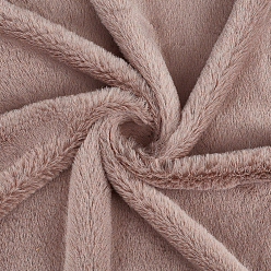 Bronze Tissu en polyester imitation lapin super doux, accessoires du vêtement, pour un jouet de dessin animé d'oreiller bricolage, tan, 500x1600x1mm