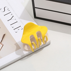 Золотистый Заколки для волос с когтями из ацетата целлюлозы (смола), золотые, 40~43x58~60 мм