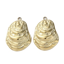 Teardrop Ионное покрытие (ip) 304 подвески из нержавеющей стали, реальный 18 k позолоченный, слеза, 23.5x17.5x4 мм, отверстие : 1.8 мм