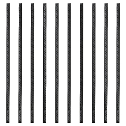Черный 10шт. прочное полимерное оголовье с нескользящей полоской, чёрные, 184x5x3.5 мм