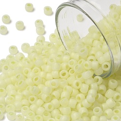 (142F) Ceylon Frost Banana Cream Круглые бусины toho, японский бисер, матовые, (142 f) крем из цейлонского фрост-банана, 8/0, 3 мм, отверстие : 1 мм, о 222шт / бутылка, 10 г / бутылка
