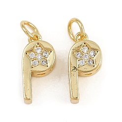 Настоящее золото 18K Латунные микро проложить кубического циркония подвески, свисток со звездными чарами, с целью перехода в кольце, стойки покрытие, долговечный, без свинца и без кадмия, реальный 18 k позолоченный, 14.5x7x5 мм, отверстие : 3.5 мм