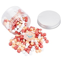 Mixed Color Sealing Wax Particles, for Retro Seal Stamp, Octagon, Mixed Color, 9mm, 300pcs