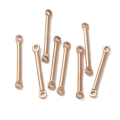 Розовое Золото Ионное покрытие (ip) 304 звенья из нержавеющей стали, подвески для барных разъемов, розовое золото , 20x2.5x1.5 мм, отверстие : 1.4 мм