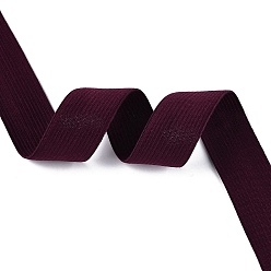 Средний Фиолетово-красный Цветная плоская эластичная резинка, швейные принадлежности для одежды, средне фиолетовый красный, 25 мм, около 43.74 ярдов (40 м) / рулон