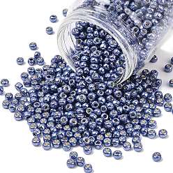 (PF567) PermaFinish Purple Metallic Тохо 6/0 круглые бусины, японский бисер, (pf 567) вечный пурпурный металлик, 4 мм, отверстие : 1.5 мм, Около 7570 шт / фунт