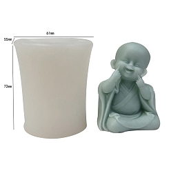 Белый Пищевые экологически чистые силиконовые формы для свечей, для изготовления свечей, белые, 6.1x5.5x7.2 см