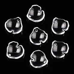 Прозрачный Прозрачные стеклянные бусины-лепестки, колокольчик, прозрачные, 16x16.5x6 мм, отверстие : 1.2 мм, о 980~1000 шт / комплект